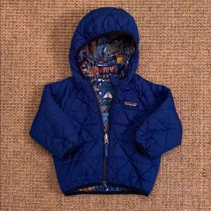 Patagonia nano puff hooded jacket.
